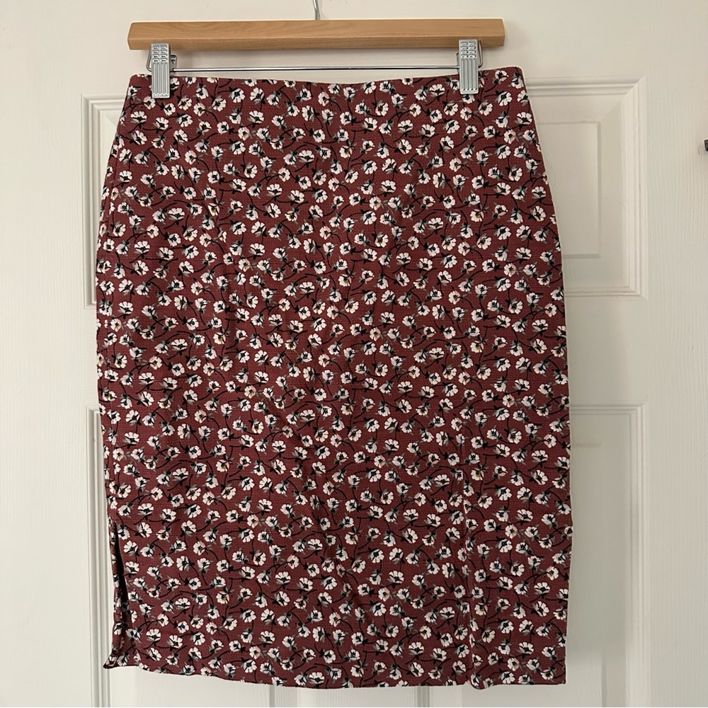 Floral Print Skirt